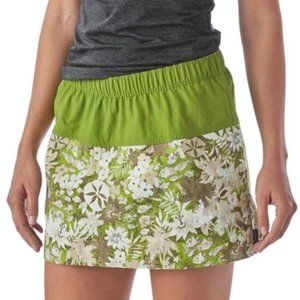 NWT Patagonia Baggies Skirt Floral Green XS, S